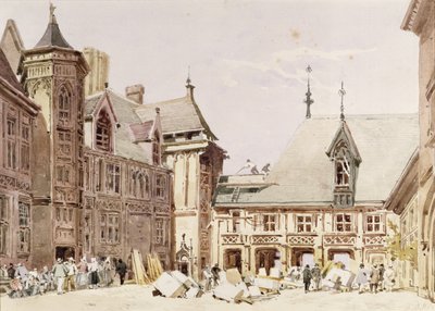Jacques Coeur háza Bourges-ban, Cher, Franciaország alkotó: Charles Claude Pyne