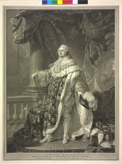 XVI. Lajos francia király alkotó: Charles-Clément Bervic