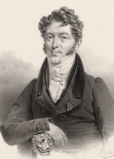 Charles Philippe Lafont hegedűművész és zeneszerző portréja 1781-1839. alkotó: Charles Constans
