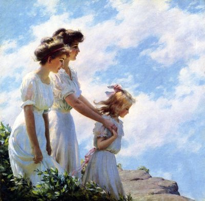 A sziklán alkotó: Charles Courtney Curran