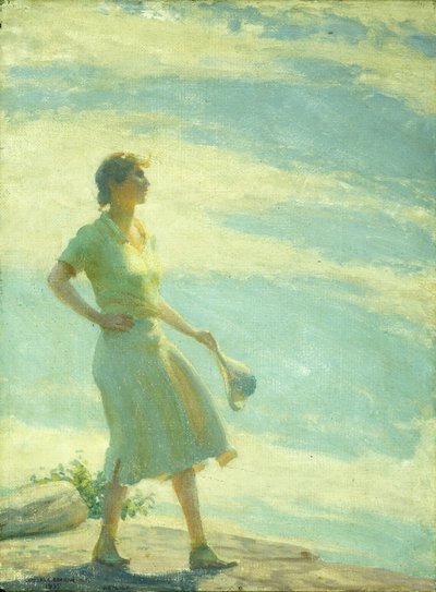 Séta a sziklán alkotó: Charles Courtney Curran