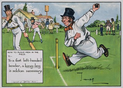 Hogyan helyezzük el a férfiakat a mezőn (V), a „Tücsöktörvények”-ből, 1910-ben alkotó: Charles Crombie