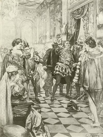 Rigoletto, I. felvonás i. jelenet (mélynyomás) alkotó: Charles D. Graves