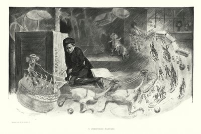 Karácsonyi fantázia (litográfia) alkotó: Charles Dana Gibson
