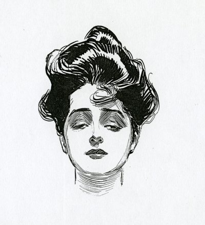 Egy Gibson-lány, 1902 körül alkotó: Charles Dana Gibson