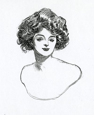 Egy Gibson-lány, 1902 körül alkotó: Charles Dana Gibson