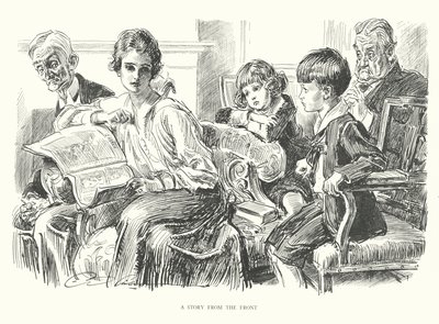 Történet a frontról (litográfia) alkotó: Charles Dana Gibson