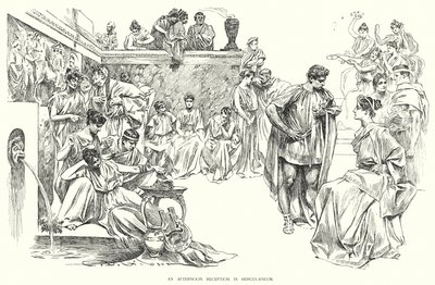 Délutáni fogadás Herculaneumban (litho) alkotó: Charles Dana Gibson