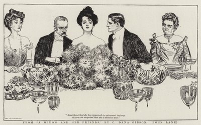 Egy özvegytől és barátaitól alkotó: Charles Dana Gibson