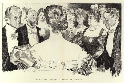 Első évada, Társadalomtanulmány alkotó: Charles Dana Gibson