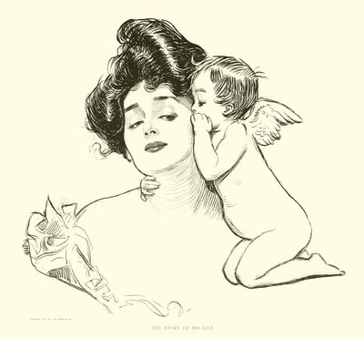 Illusztráció: A társadalmi létra alkotó: Charles Dana Gibson