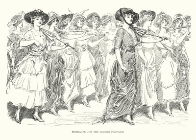 Mozgósítás a nyári kampányra (litho) alkotó: Charles Dana Gibson