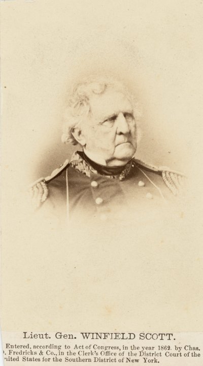 Winfield Scott tábornok alkotó: Charles DeForest Fredricks
