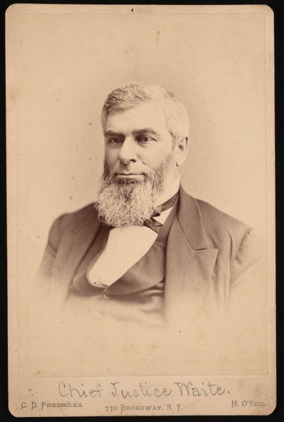 Morrison Remick Mott Waite portréja 1816-1888, 1888 előtt alkotó: Charles De Forest Fredricks