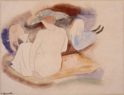 (Kalapos nő és 2 figura) alkotó: Charles Demuth