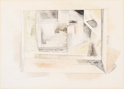 Bermuda, lépcső, 1917 (wc papíron) alkotó: Charles Demuth