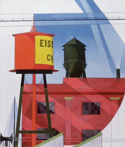 Buildings Abstraction, Lancaster, 1931 alkotó: Charles Demuth