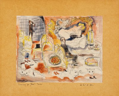 Muffat gróf felfedezi Nanát a Marquis de Chouarddal alkotó: Charles Demuth