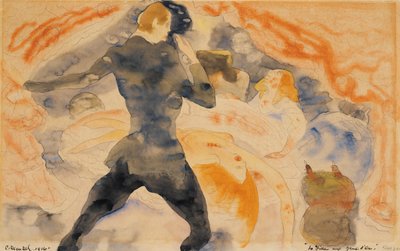 Honore de Balzacs Az aranyszemű lány, 1916 (wc és ceruza papíron) alkotó: Charles Demuth