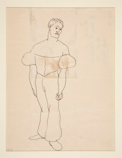 Zsonglőr, vagy jelmezes férfi alkotó: Charles Demuth