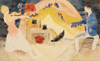 Zsonglőrök indiai buzogányokkal alkotó: Charles Demuth