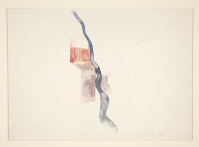 Tree Abstraction (valószínűleg a Red Chimneys című tanulmány, 1918?) alkotó: Charles Demuth