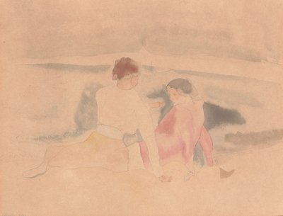 Cím nélkül (Két nő és csónakok) alkotó: Charles Demuth