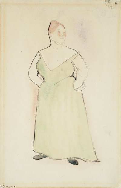 Nő estélyi ruhában alkotó: Charles Demuth