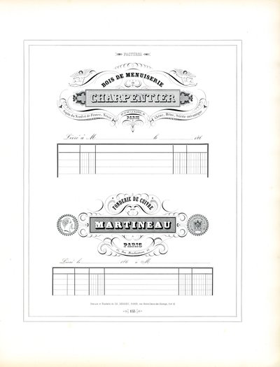 Üzleti levélpapírok kézműves vállalkozások számára (nyomtatás) alkotó: Charles Derriey