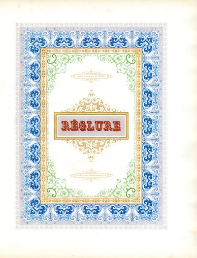 Polikróm díszkeret címerpajzzsal (nyomtatás) alkotó: Charles Derriey