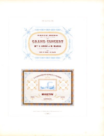 Nyomtatványminták adminisztratív dokumentumokhoz (nyomtatás) alkotó: Charles Derriey