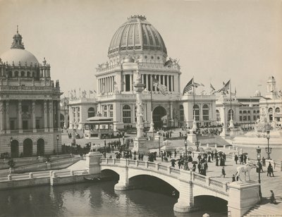 Igazgatási épület a Columbian Világkiállításon, Chicago, 1893 alkotó: Charles Dudley Arnold