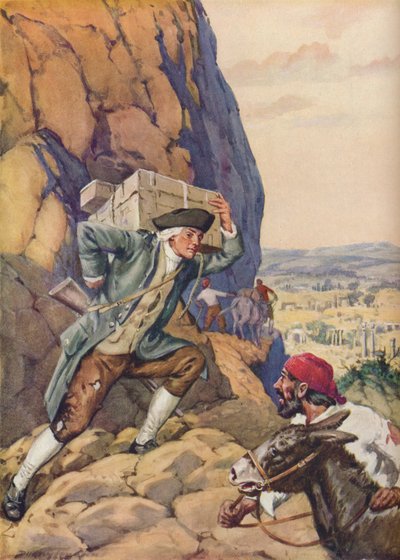 James Bruce segíti követőjét, 1925 alkotó: Charles Dudley Tennant