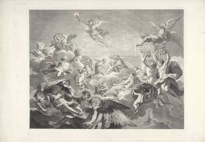 Phaeton, mint Apollo Charles le Brun és Eustache Le Sueur festményei, amelyek (...) Lambert elnök házában vannak (sorozat címe) alkotó: Charles Dupuis