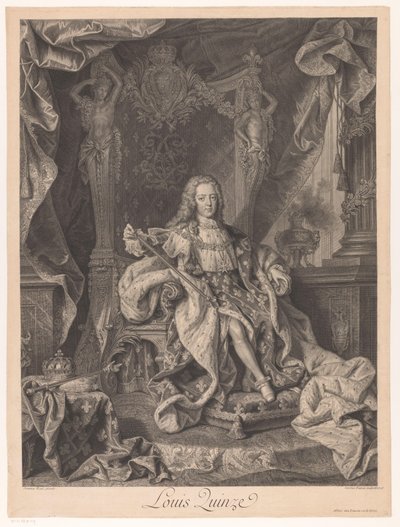 XV. Lajos francia portréja alkotó: Charles Dupuis
