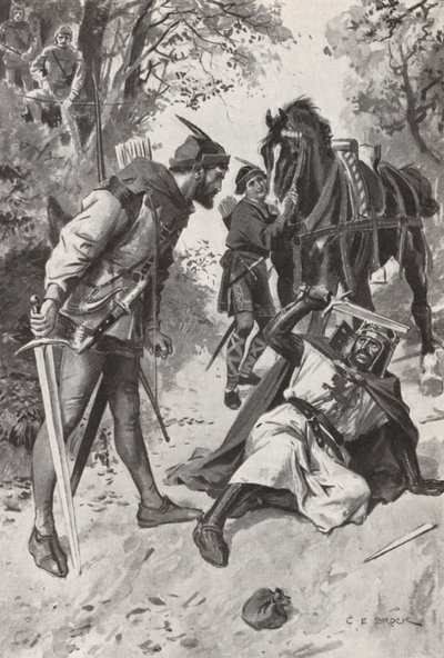 Robin Hood (litho) alkotó: Charles Edmund (after) Brock