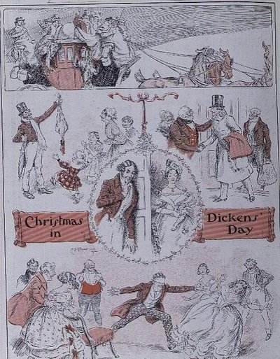 Karácsony Dickens napján alkotó: Charles Edmund Brock