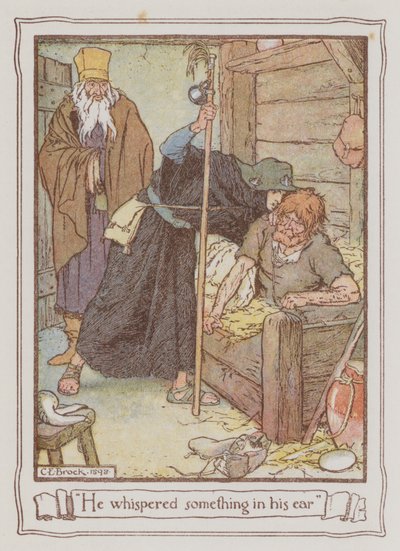 Illusztráció Ivanhoe-hoz, Sir Walter Scott (színes litó) alkotó: Charles Edmund Brock