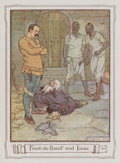 Illusztráció Ivanhoe-hoz, Sir Walter Scott (színes litó) alkotó: Charles Edmund Brock