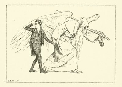 Illusztráció Charles Lamb Elia esszéihez (metszet) alkotó: Charles Edmund Brock