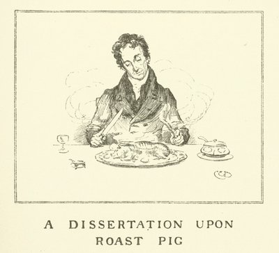 Illusztráció Charles Lamb Elia esszéihez (metszet) alkotó: Charles Edmund Brock