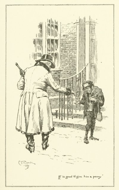 Illusztráció Charles Lamb Elia esszéihez (metszet) alkotó: Charles Edmund Brock