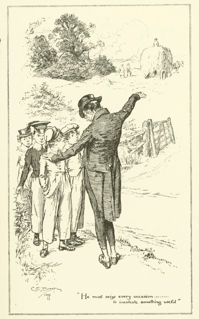 Illusztráció Charles Lamb Elia esszéihez (metszet) alkotó: Charles Edmund Brock