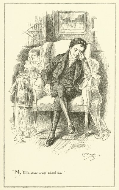 Illusztráció Charles Lamb Elia esszéihez (metszet) alkotó: Charles Edmund Brock