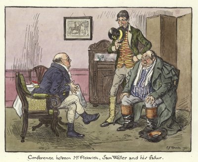 Illusztráció a Pickwick-papírokhoz alkotó: Charles Edmund Brock