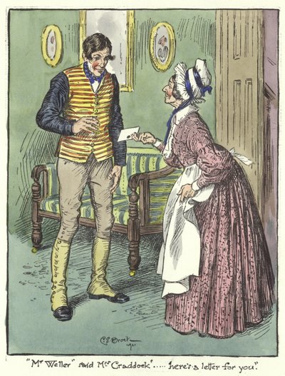 Illusztráció a Pickwick-papírokhoz alkotó: Charles Edmund Brock