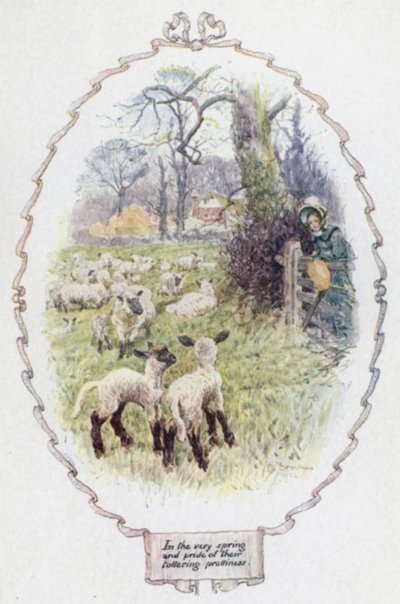 Tavasszal és tomboló szépségük büszkeségében (színes litó) alkotó: Charles Edmund Brock