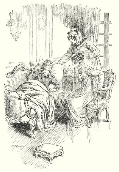 Hírek a csatáról (litográfia) alkotó: Charles Edmund Brock
