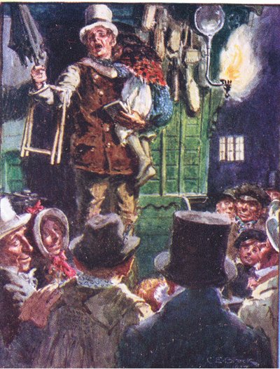 Most nem azt kérdezem, mennyit a tételért, hanem mennyit, illusztráció Dr. Marigold receptjéből, 1910 alkotó: Charles Edmund Brock