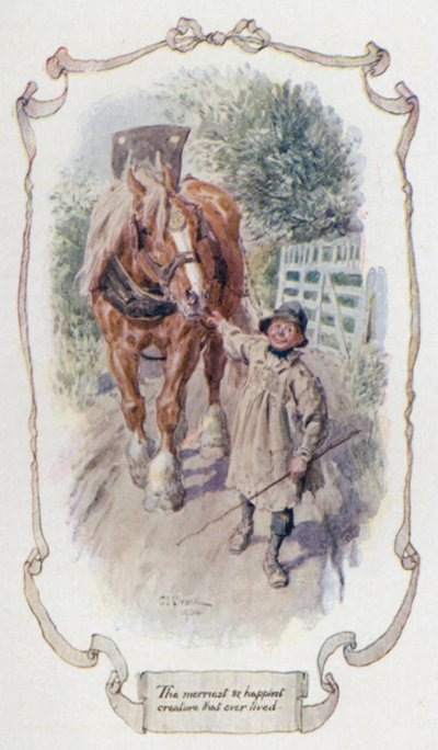 A valaha élt legvidámabb és legboldogabb teremtmény (színes litho) alkotó: Charles Edmund Brock
